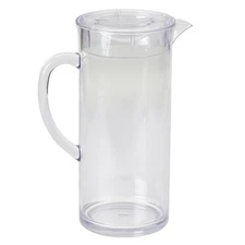 TableCraft PP321 Clear 1/2 Gallon Plastic Pitcher with Lid