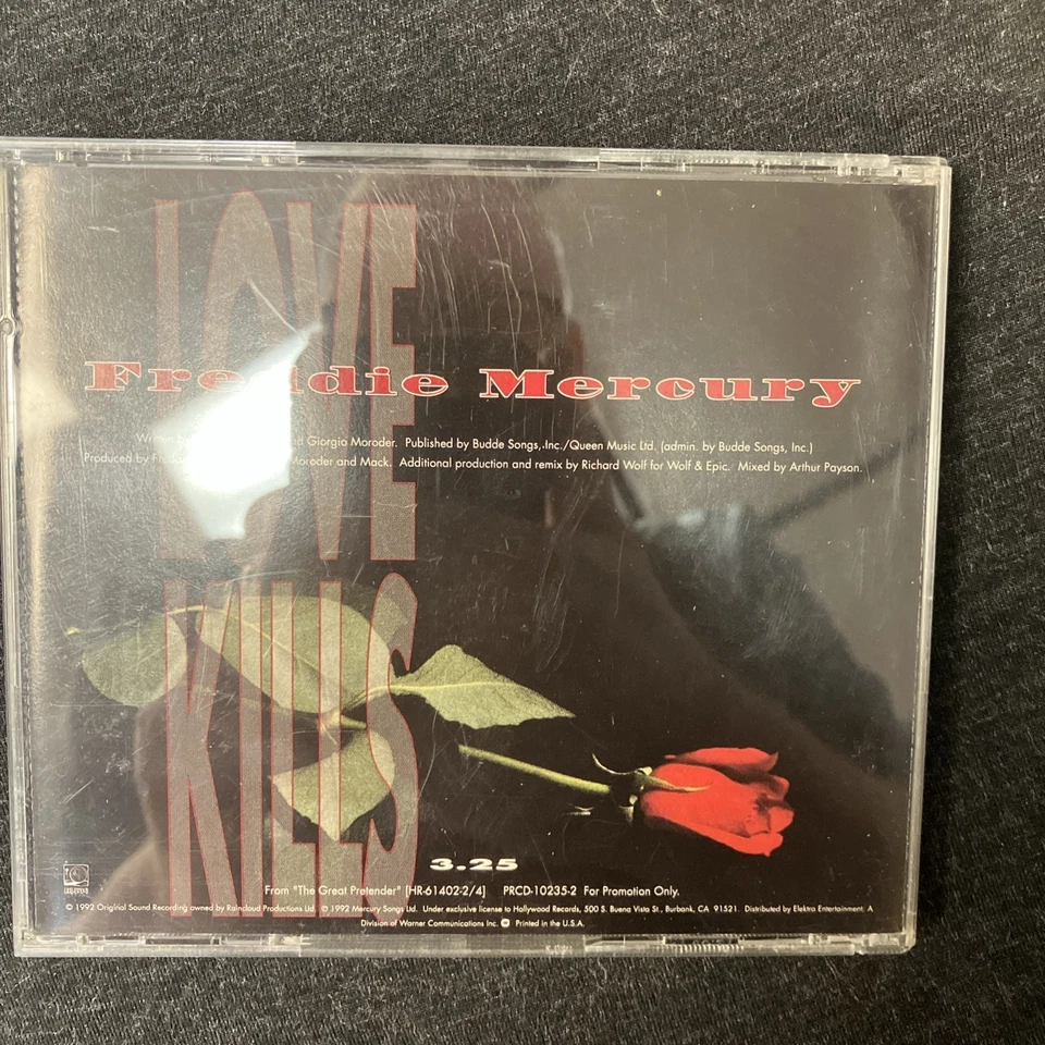 Freddie Mercury - Love Kills (CD, Single, Promo) (Very Good Plus (VG+)) - 369668 - Image 2 of 3