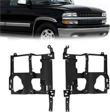 Pair Headlight Bracket Compatible with 1999-2007 GMC Sierra/Chevy Chevrolet/S...