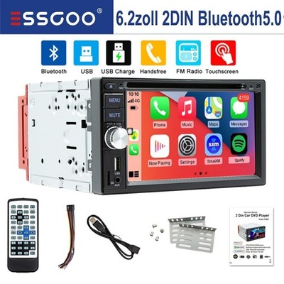 6.2'' Android Auto Autoradio 2 DIN Carplay mit RDS DVD DVR CD AUX Bluetooth TF EQ