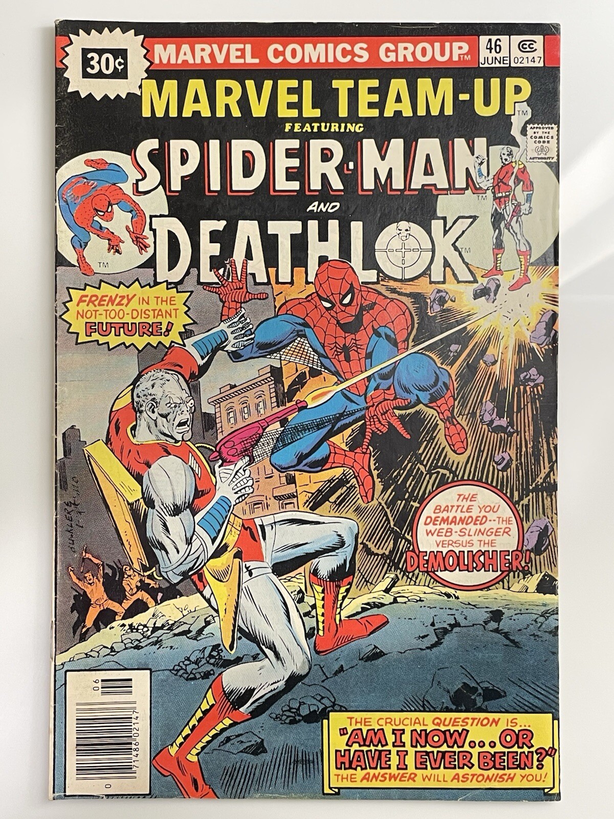 MARVEL COMICS TEAM UP (Vol 1) # 46 SPIDER-MAN 30 CENT VARIANT DEATHLOK VG/F 1976