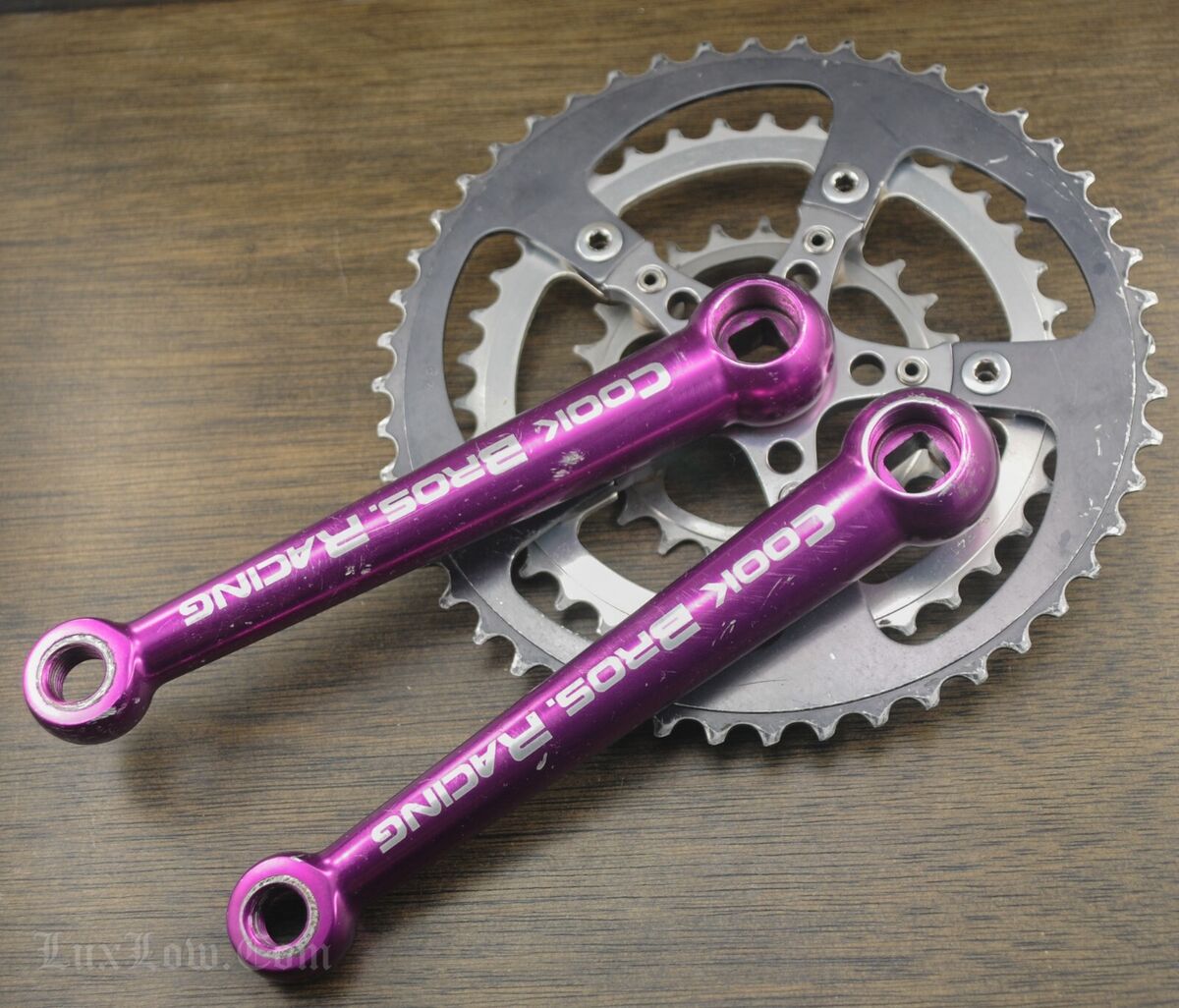 Vintage Cook Bros. Racing Mountain Bike CRANKS 175mm Purple Vintage Cook Bros. Racing Mountain Bike CRANKS 175mm Purple