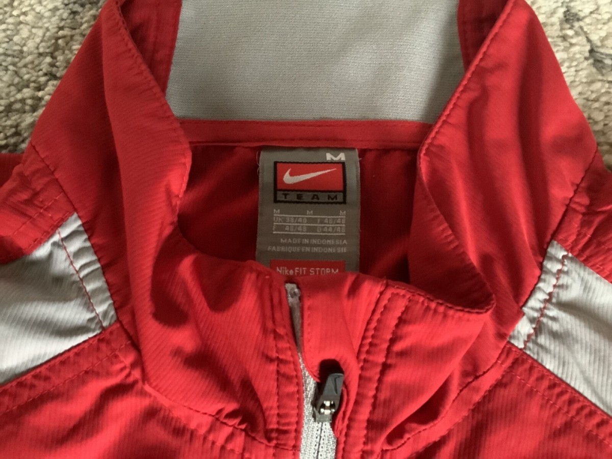 NCAA Nike Team Ohio State Buckeyes Mens M 1/2 Zip Red Jacket