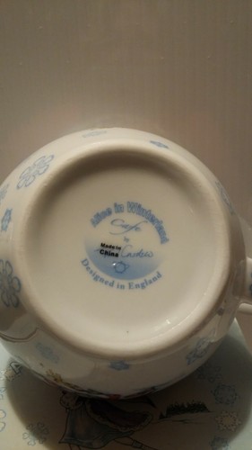 Paul Cardew Sugar and Creamer Set Alice in Wonderland NIB - Picture 11 of 11