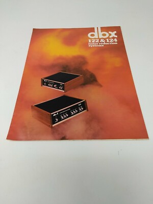 Vintage DBX 122 And 124 Noise Reduction Brochure Pamphlet Booklet 