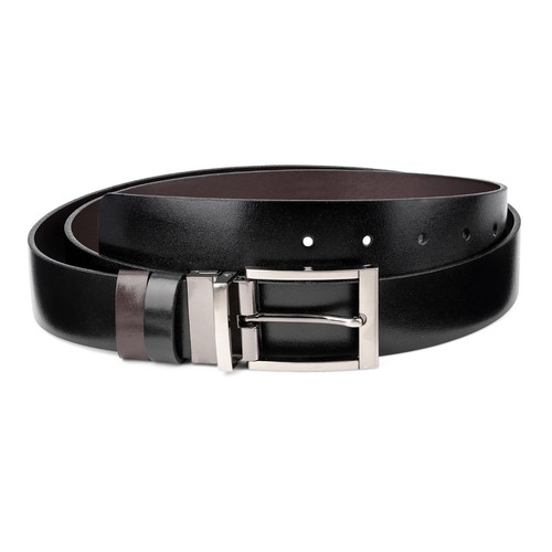Men's reversible belt Black Brown For 