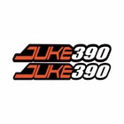 KTM DUKE 390 SWINGARM STICKERS GRAPHIC KIT PART DUKE390  dirtbike Decals FIT