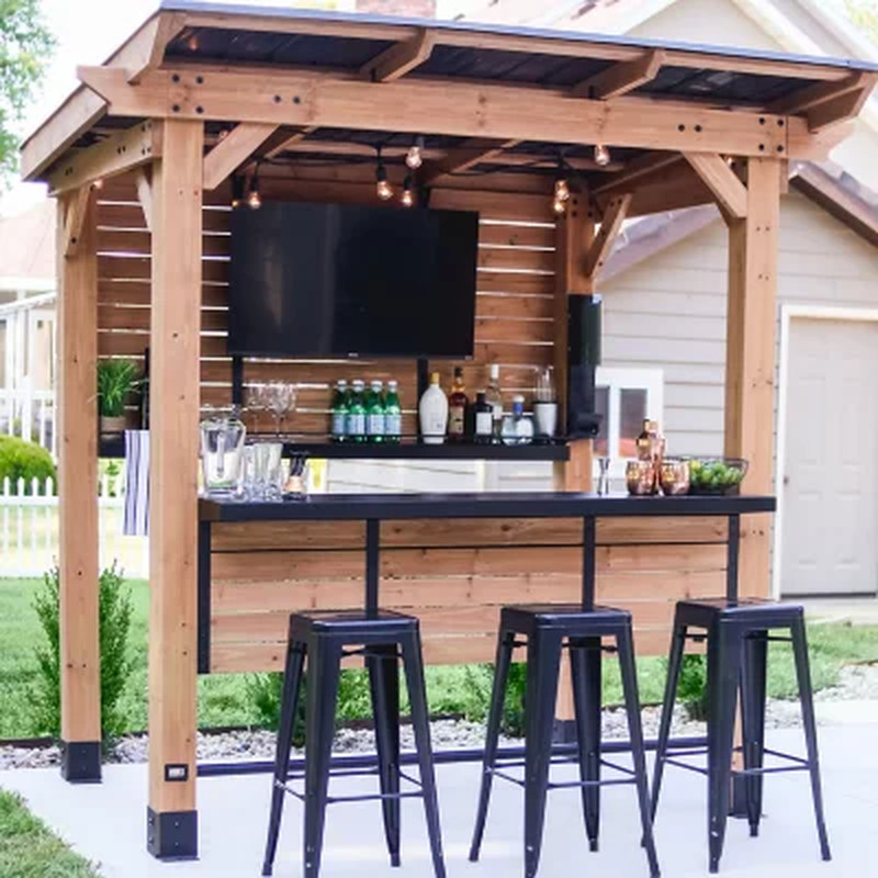 Backyard Discovery Cedar Springs Outdoor Bar FREE SHIPPING U