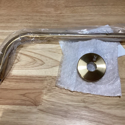 Signature Hardware 483912 Cylindrical 12” Shower Arm- Brushed Gold - Picture 3 of 3