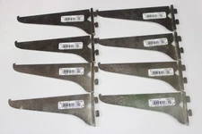 8 pk. 6" 255 N229-930 Nickle finish Shelf Standard Bracket Single Slot Design