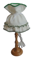 Stehlampe Mit Stoffschirm Weiß/GrüN FüR Puppenhaus,Puppenstube Kahlert 10297