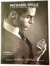 MODE FASHION PUB ADVERTISING MONTRE RICHARD MILLE BAPTISTE GIABICONI 1 PAGE