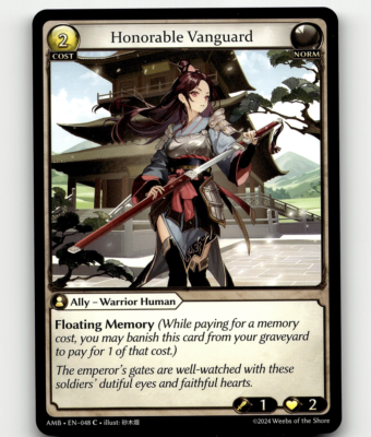 #ad Grand Archive TCG Honorable Vanguard Mortal Ambition $1.99