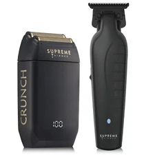 Supreme Trimmer Vader Trimmer & Crunch Foil Shaver Set | ST3778 & STF602 Black