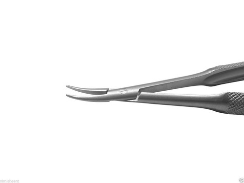 SS Baroque Needle Holder Curved Surgical Eye Needle holder Ophthalmic Forceps - Picture 14 of 21