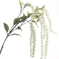 Set of 2 Flowing and Cascading Artificial Cream Amaranthus 25" Spray Branches