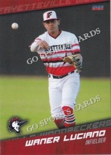 2024 Fayetteville Woodpeckers Waner Luciano RC Rookie Astros DR Minor Baseball