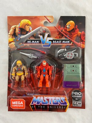 Mega Construx - Masters Of The Universe - HE-MAN vs BEAST MAN - Figure Set - NEW