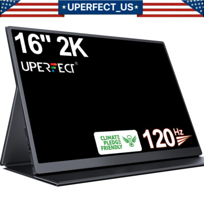 16.0'' 120HZ 1200:1 Portable Monitor PC Screen Mini HDMI For Raspberry PI PS6 5 4