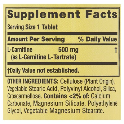 spring valley l-carnitine Spring Valley L-Carnitine Capsules, 500 mg, 30 Ct..+