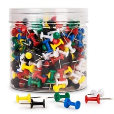 	400Pcs Push Pins Thumb Tacks Assorted Colors for Bulletin Board	