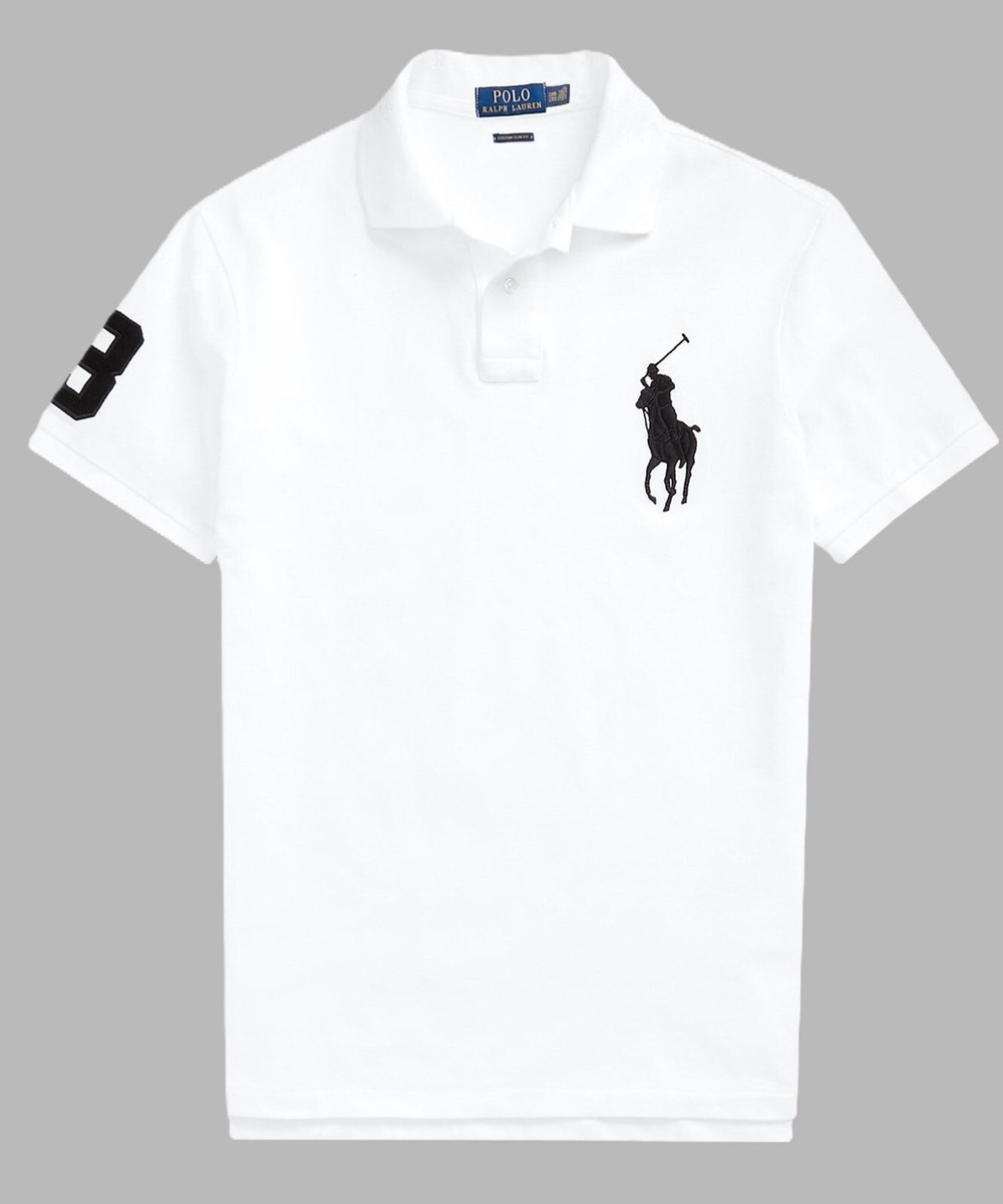 【★人気★メンズRalph Lauren★Slim Fit BigPony Polo Shirt】 Polo Ralph Lauren Men's Custom Slim Fit Big Pony Mesh Polo