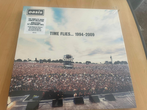 OASIS TIME FLIES 1994 - 2009 Remastered 4 x Black Vinyl LP + Print Sealed - Picture 2 of 5