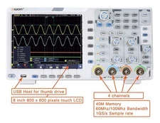 OWON XDS3064E 60MHz 4CH 8bits 40M Touchscreen Low Noise Digital Oscilloscope  