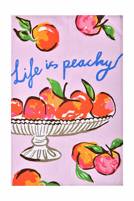 Geschirrtuch Baumwolle Summer Fruits Pfirsich von Ulster Weavers