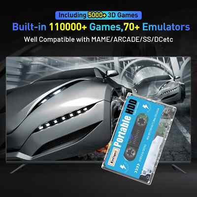Super Console 17.6oz Game HDD 100000 Video 70 Émulateurs For Dc / Mame / Ss  *