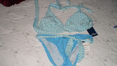 NWT SEXY JANTZEN WOMEN'S TWO-PIECE BIKINI AQUA BATHING SUIT SWIMSUIT - SIZE 12