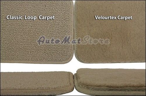 1961-1962 Chevrolet Impala - Black Classic Loop Carpet Floor Mats - Flags Logo - Picture 5 of 12
