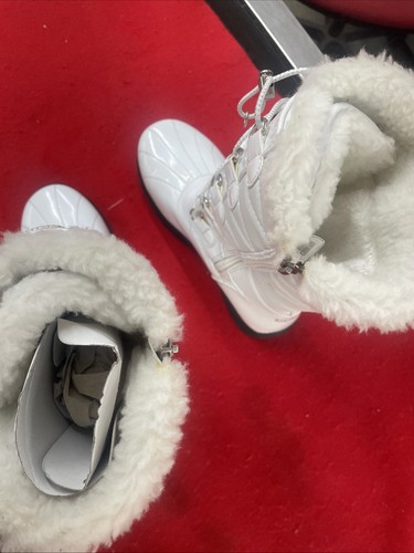 Khombu Iris Women's Winter Snow Boots With Zipper Size 5 New NWOB Faux Fur Cream - Picture 4 of 24