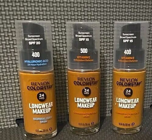 5 PACK REVLON COLORSTAY LONGWEAR MAKEUP. 510 500. 400. Mixed LOT. Read. New - Picture 2 of 3