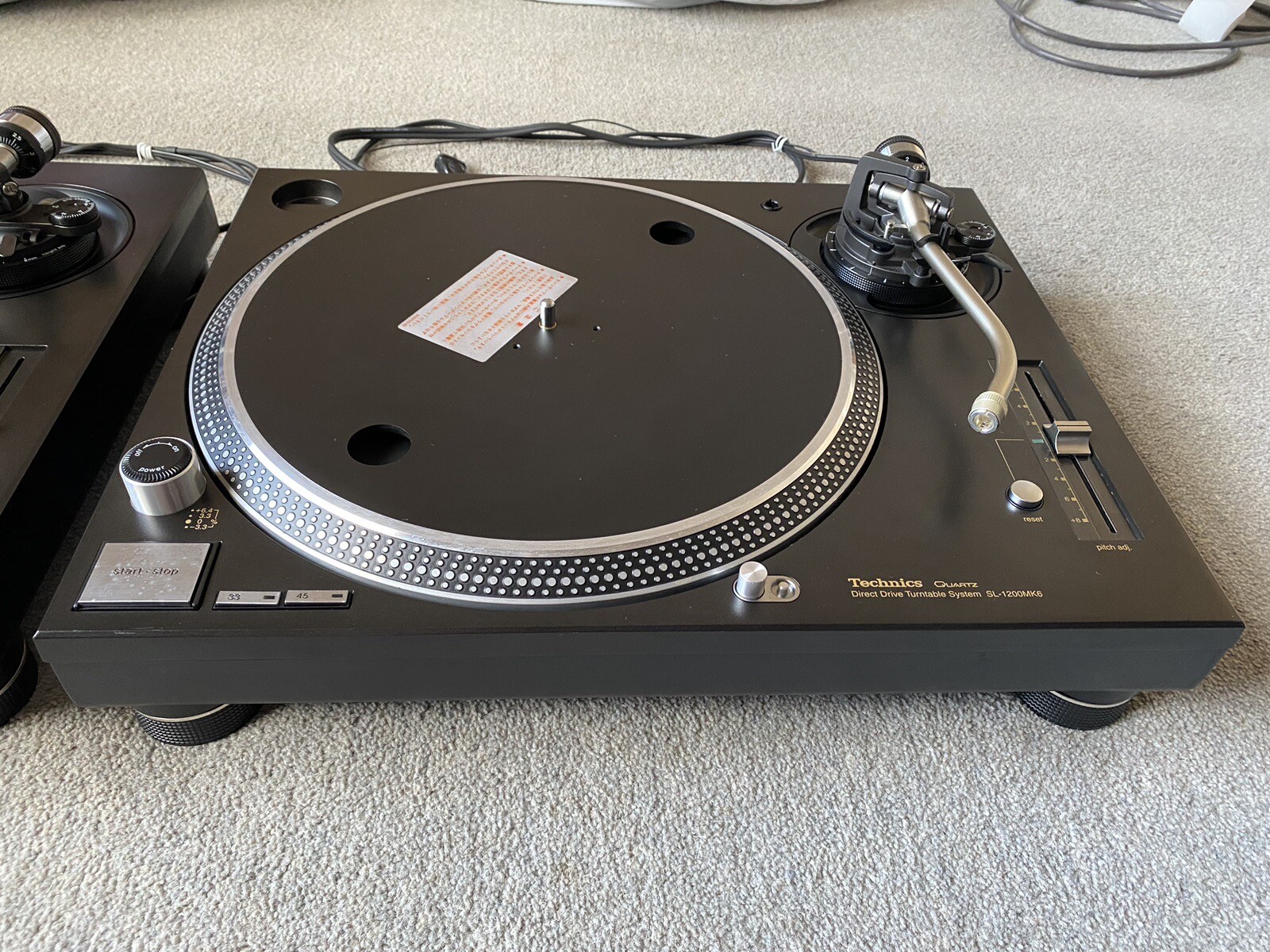 PAIR OF TECHNICS 1200 MK6 TURNTABLES VERY LIMITED EDITION/NEAR MINT