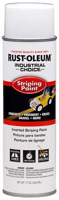 Industrial Choice 18oz White Inverted Aerosol Striping Paint for Long Lasting...