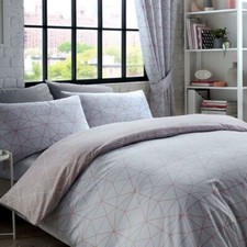 Metro Prism Triangolo Geometrico Set Copripiumino Singolo Doppio King / Tende
