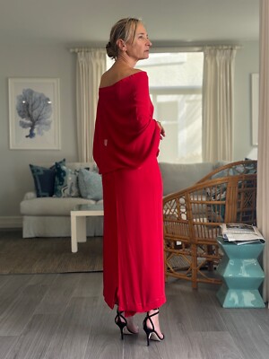 Madame Gres (TWO) Custom Vintage Haute Couture silk crep gowns circa 1975