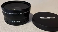 Wide Angle Lens 0.43x & Close Up Macro for Canon Nikon 49 52 55 58mm