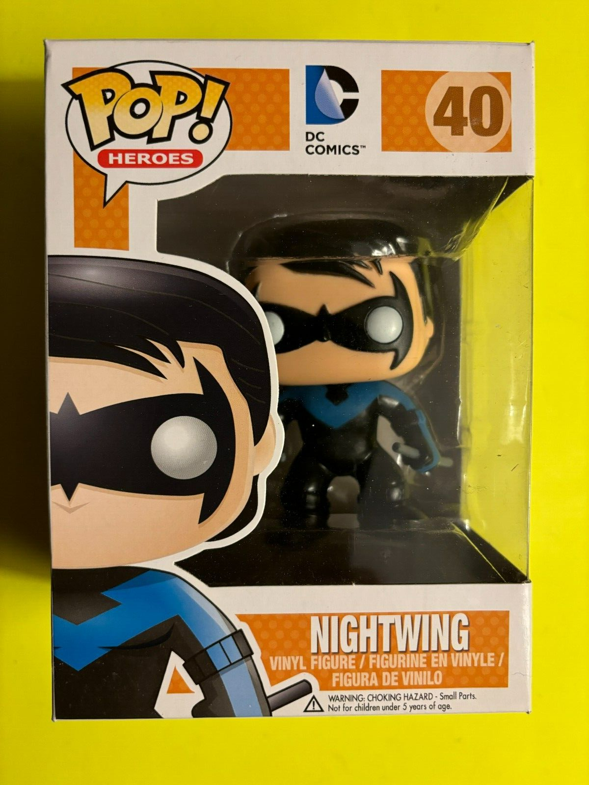 FUNKO POP! HEROES DC COMICS # 40 NIGHTWING FIGURE NEW SEALED LOOK!!