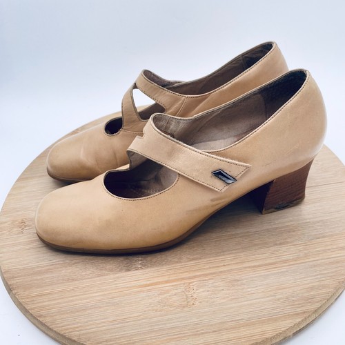 Beautifeel Heels Womens 7 38 Beige Leather Mary Jane Pumps - Picture 5 of 14