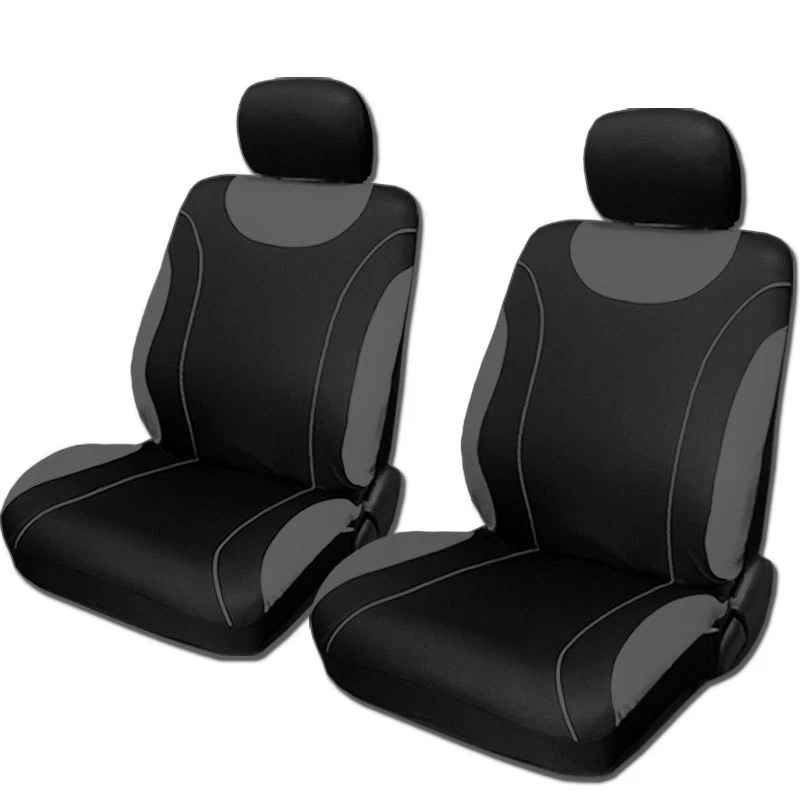Juego completo de fundas de asiento de coche camioneta de tela negras y grises nuevas para Mazda Foto 2 de 4