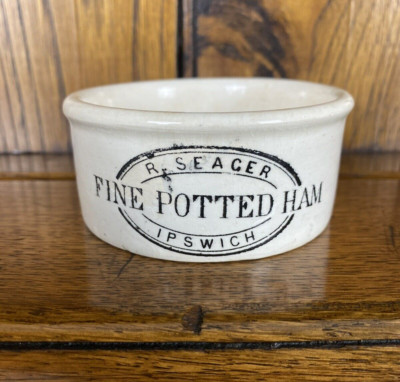 Vintage Keramik Fleischpaste Topf R Seager Ipswich fein Topfschinken #4595/9