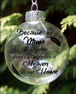 dad in heaven christmas ornament