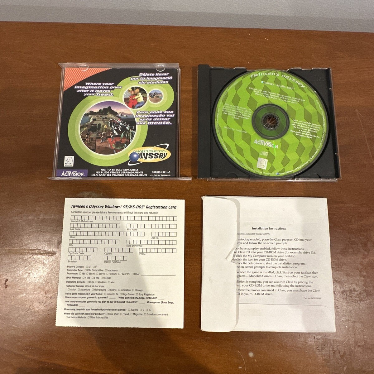 Twinsen's Odyssey PC Windows 95 CD-ROM | eBay