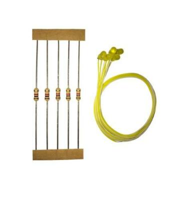 Eckon L04 Ersatz vorverdrahtete LED gelb 5er Pack