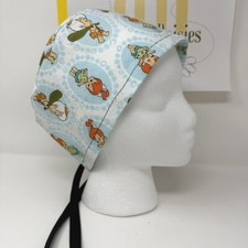 Pebbles and Bamm Bamm Unisex Skull/Chemo Surgical Scrub Hat/Cap
