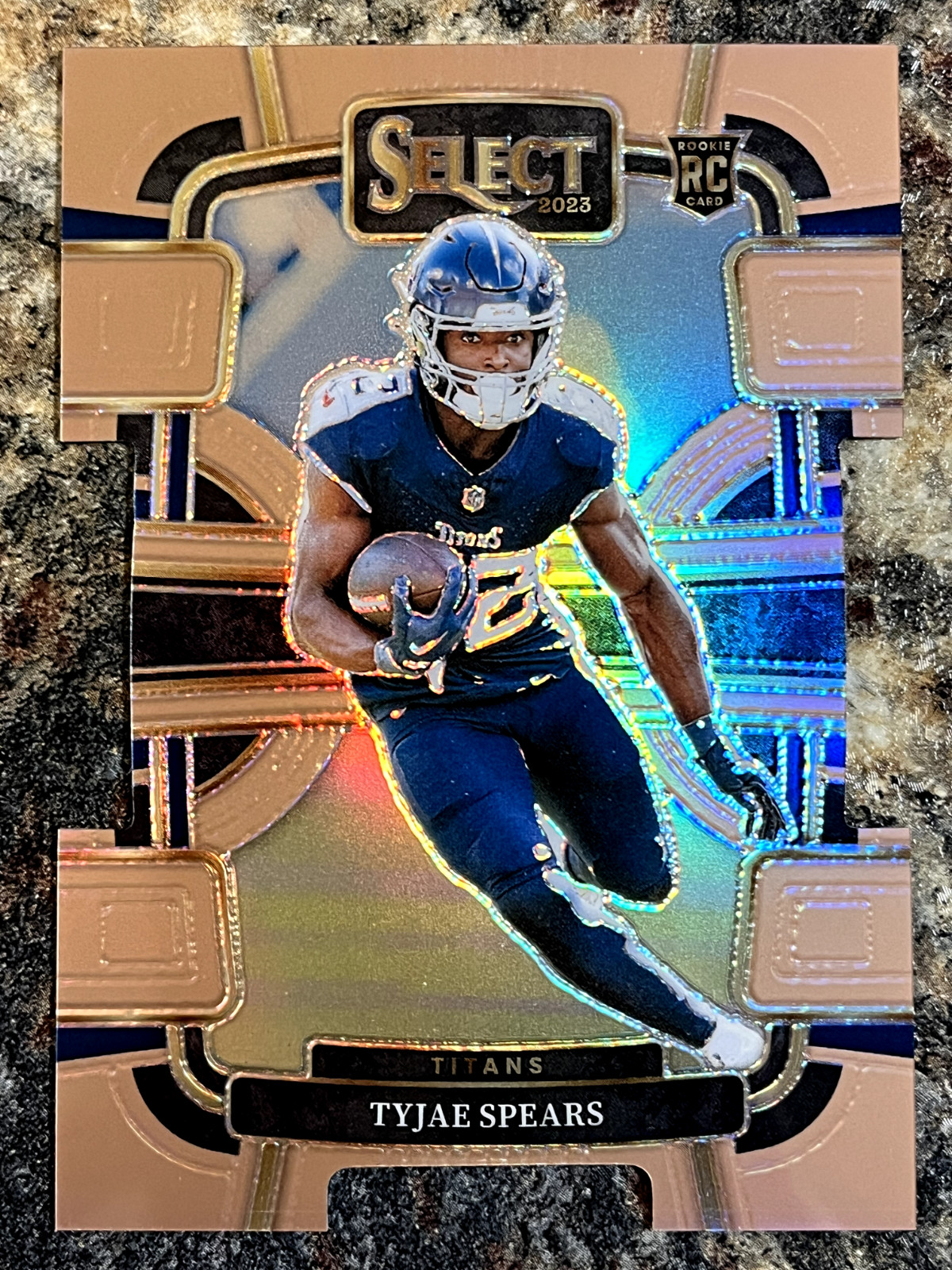 Tyjae Spears 2023 Panini Select Concourse Copper Die Cut Prizm RC #97 170/299