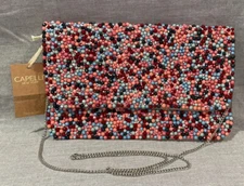 CAPELLI New York Purse Beaded Clutch/Shoulder Bag