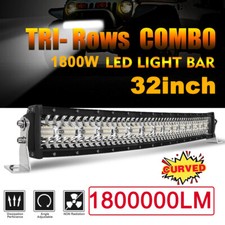 32inch 1800w Curved 5d Tri-row Led Light Bar Combo Offroad Truck Slim Bumper 34 32inch 1800w Curved 5d Tri-row Led Light Bar Combo Offroad Truck Slim Bumper 34